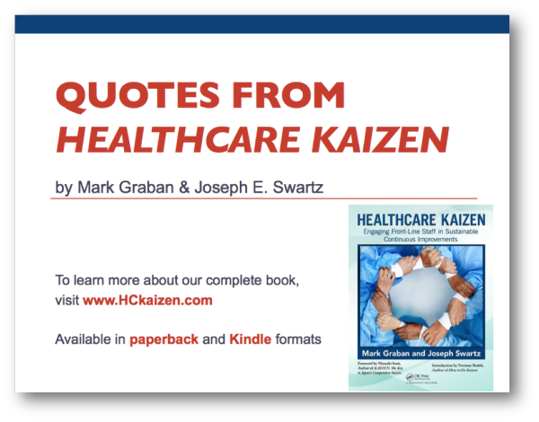 Quotes Healthcare Kaizen